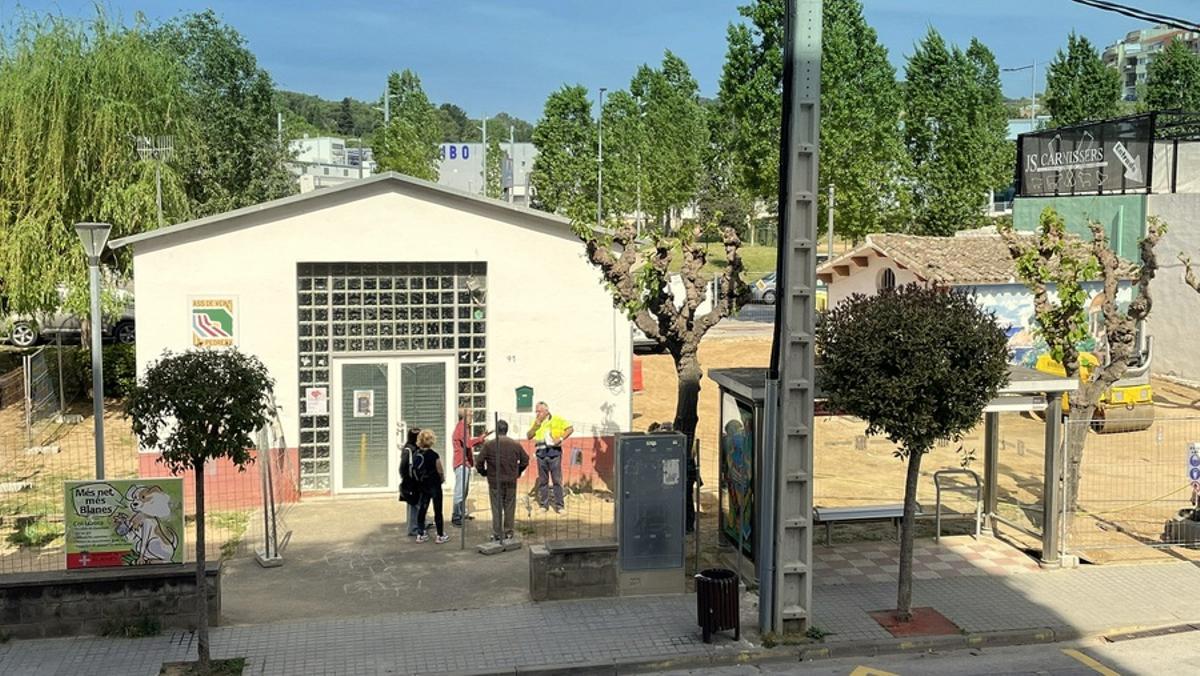 Les obres al barri de La Pedrera-Carretera de Lloret