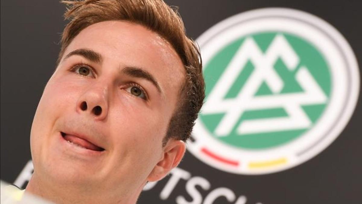 Gotze compareció ante la prensa