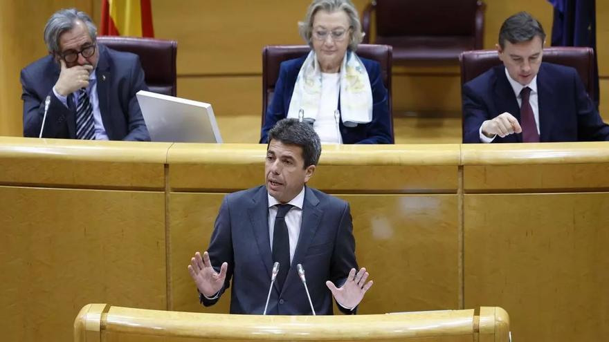 Mazón denuncia en el Senado la &quot;vocación de expansión&quot; de Cataluña sobre la Comunitat Valenciana