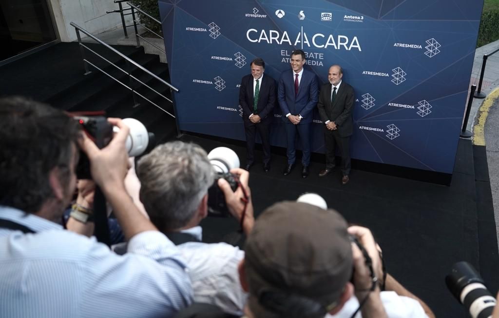 El debate electoral Pedro Sánchez - Mariano Rajoy, en imágenes