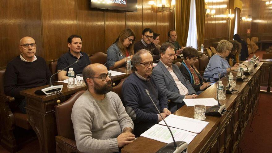 Representantes del PSOE en el Pleno de la Diputación.