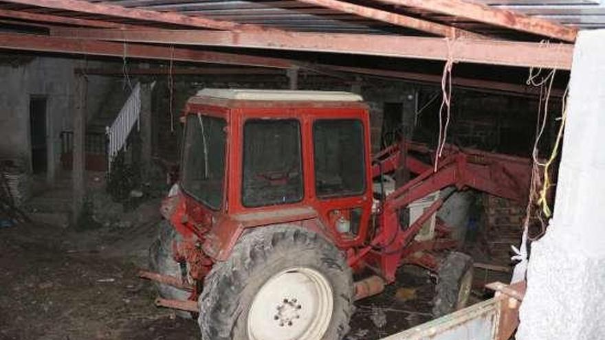 El tractor recuperado por la Guardia Civil.