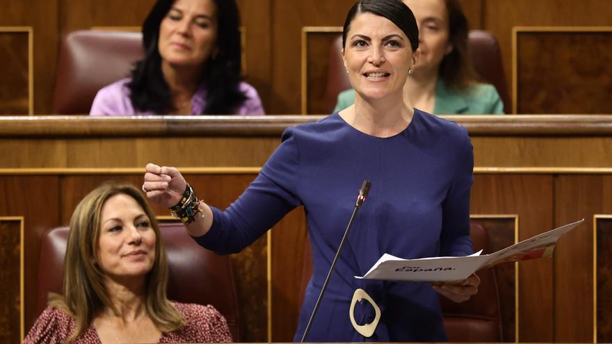 La candidata de Vox a la Presidencia de la Junta de Andalucía, Macarena Olona.