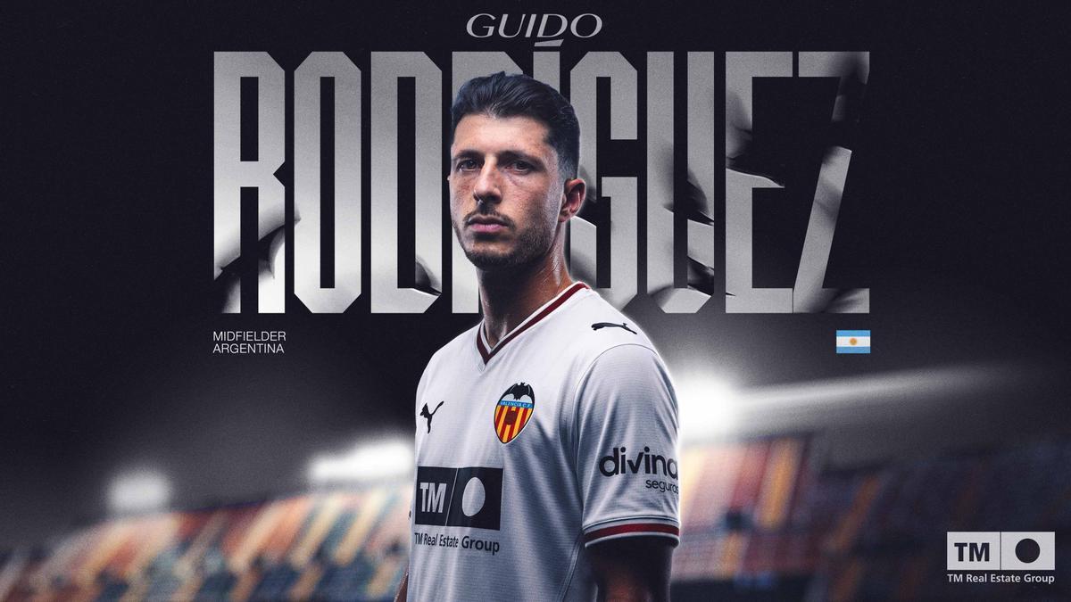 GUIDO RODRÍGUEZ FIRMA POR EL VALENCIA CF