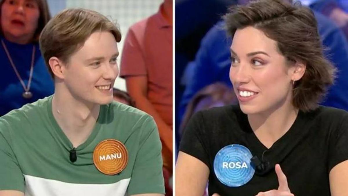 Manu y Rosa en Pasapalabra