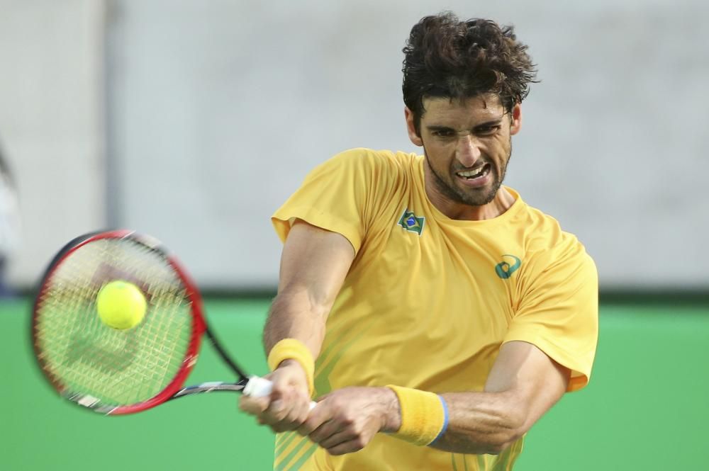 Imágenes del partido entre Nadal y Bellucci.