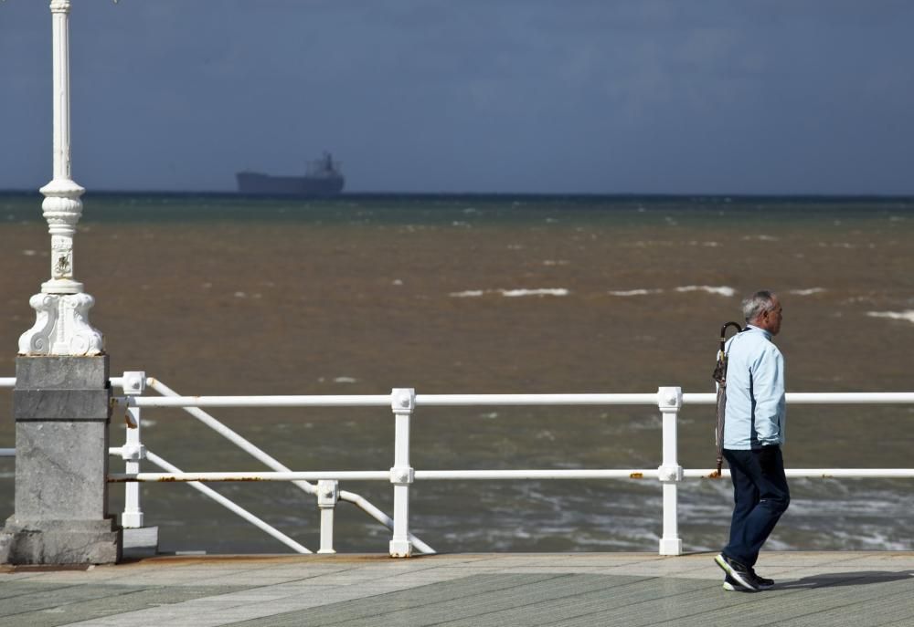 Temporal en Gijón