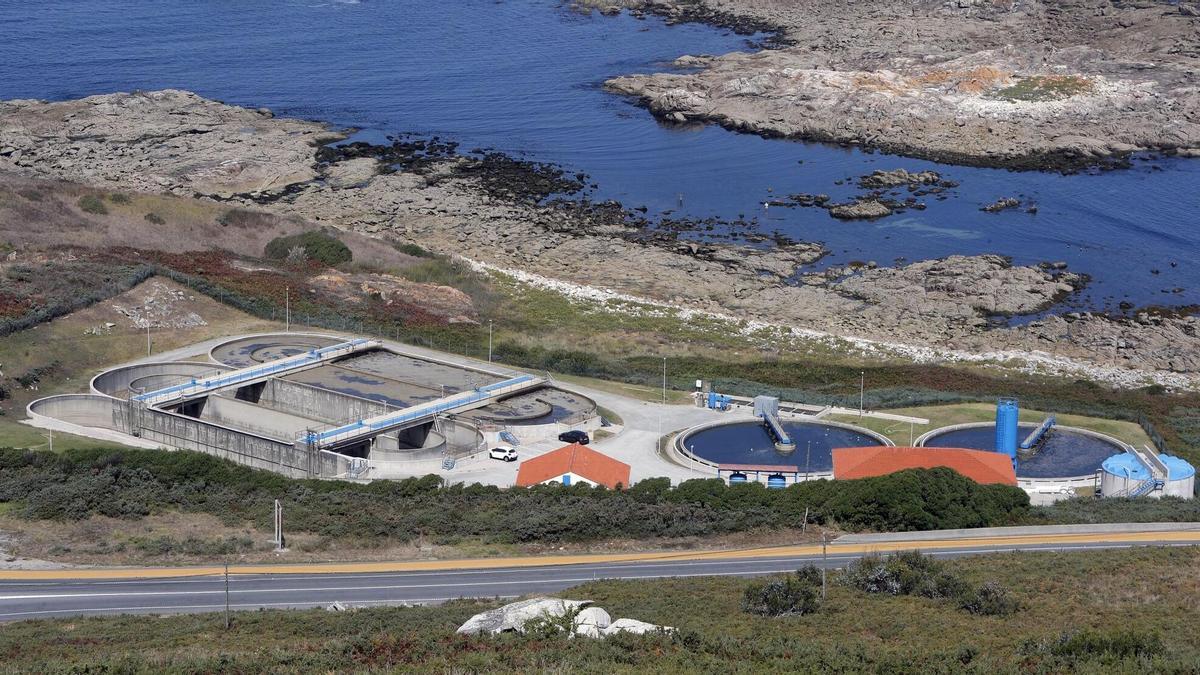 Depuradora de cabo Silleiro, en Baiona.