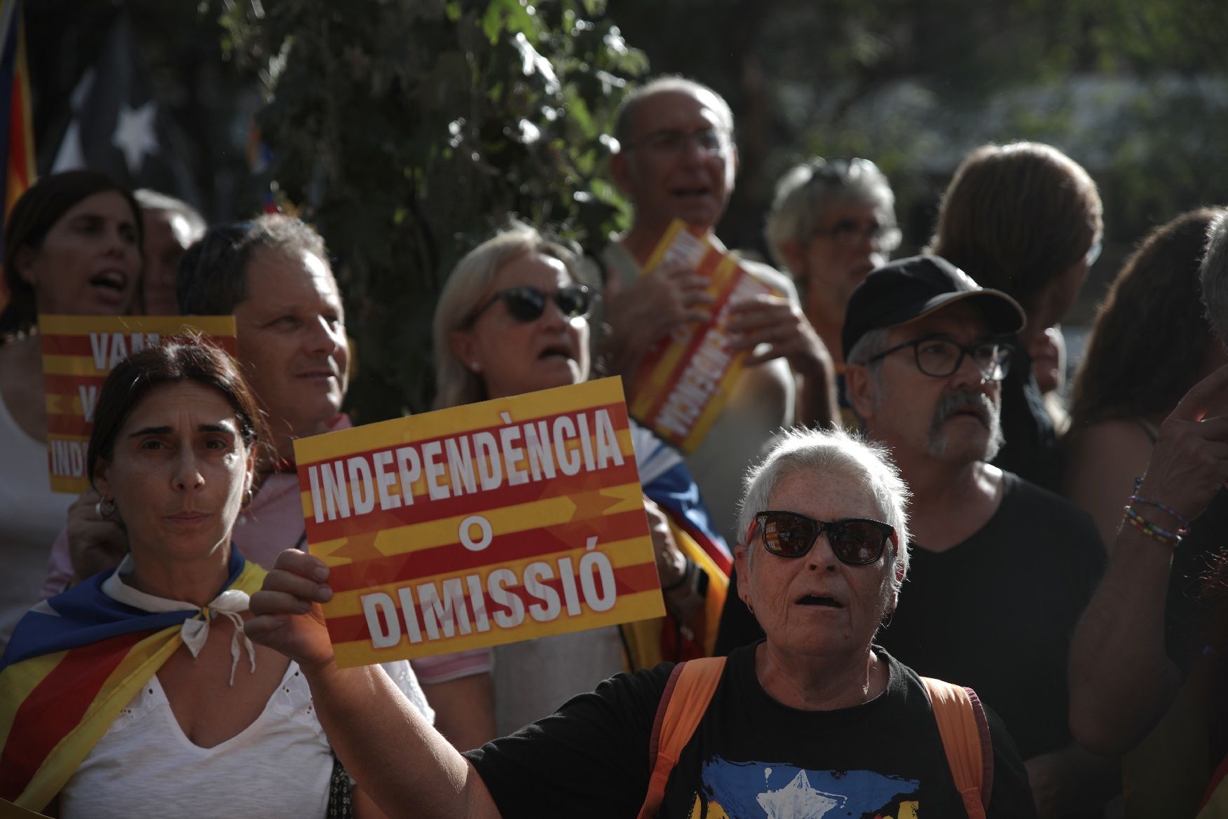 Així ha estat la manifestació convocada per l'ANC per la Diada a Barcelona amb el lema 'Via Fora'