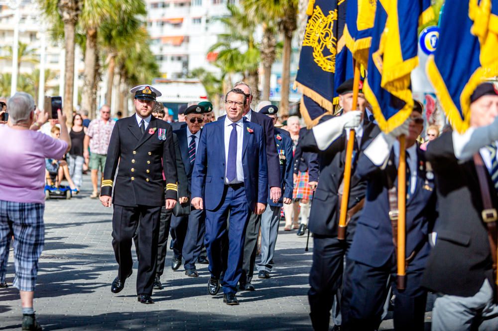 La Royal British Legion celebra un año más un desfile en honor a los soldados que murieron en la Primera Guerra Mundial