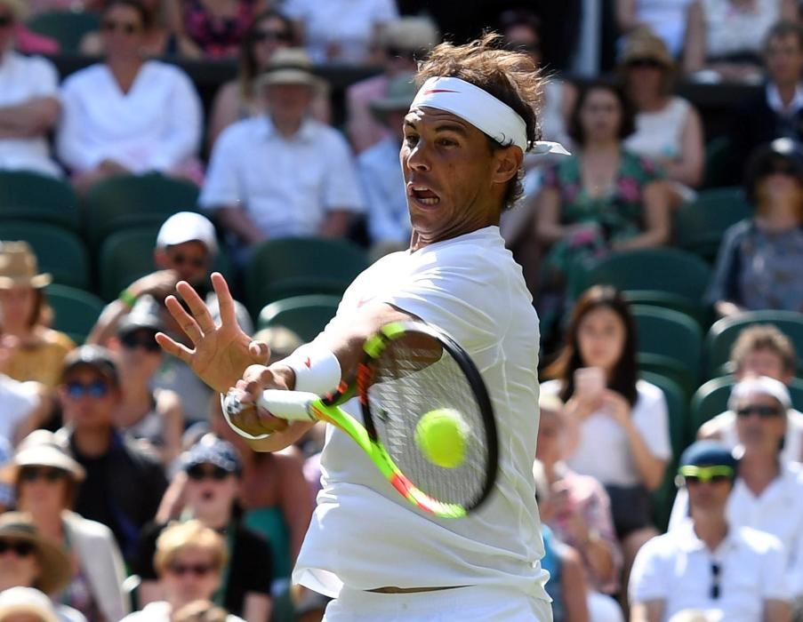 El debut de Nadal en Wimbledon, en imágenes