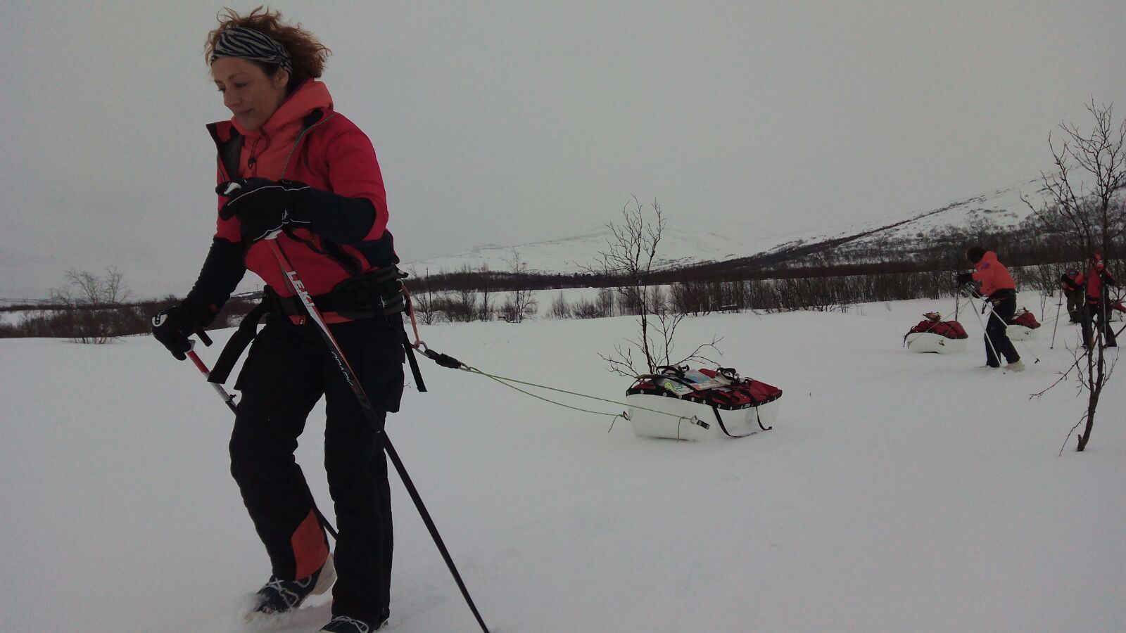 En la travesía por el lago Torneträsk