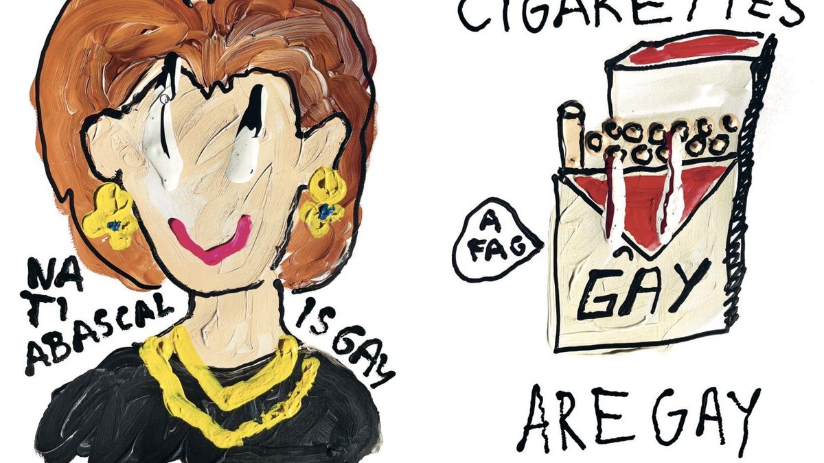 'Nati Abascal Is Gay, Cigarettes Are Gay', del artista Pepo Moreno.