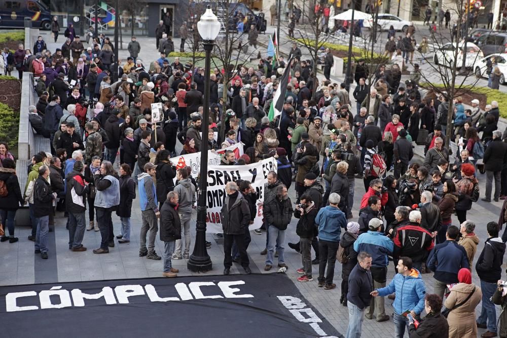 Manifestación contra Israel en Gijón.