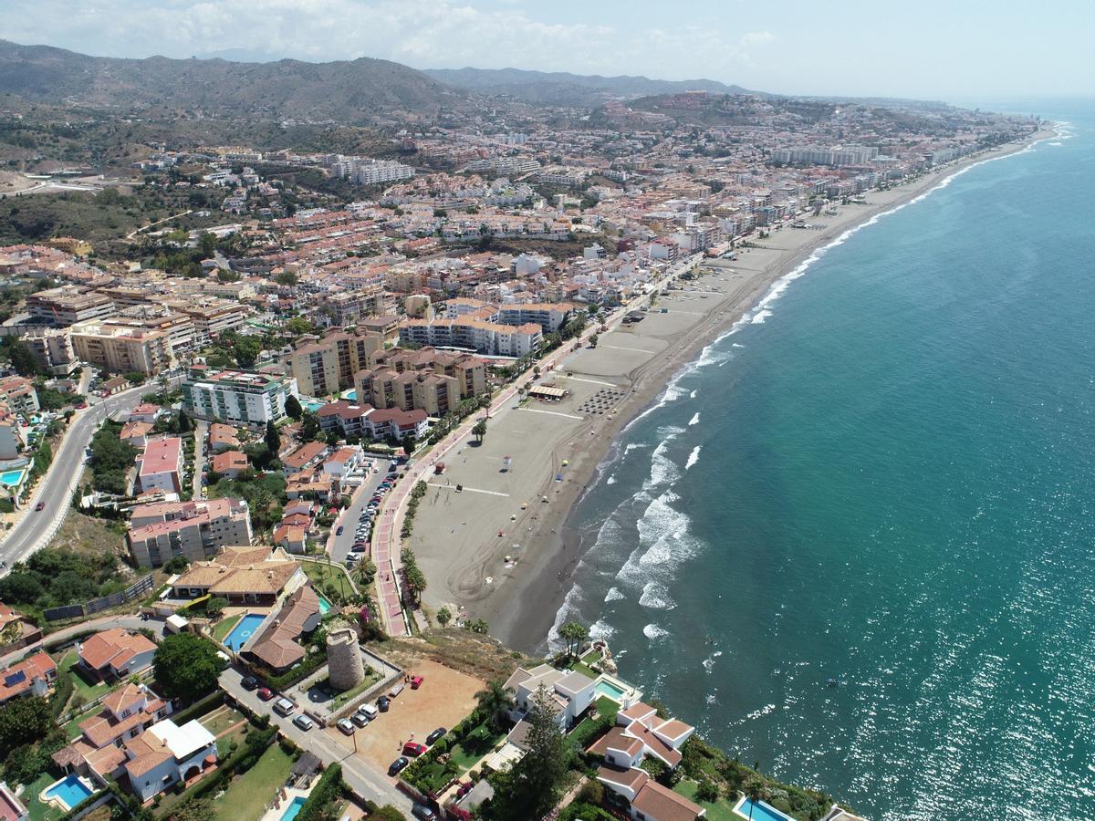 Vistas del litoral de Rincón de la Victoria