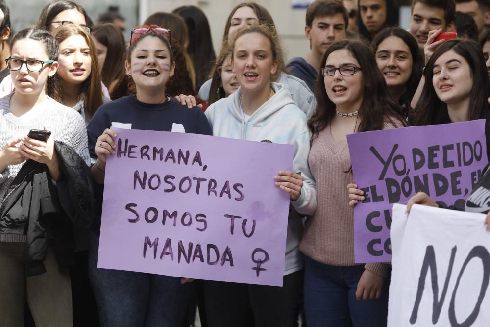 Manifestación en Gijón.