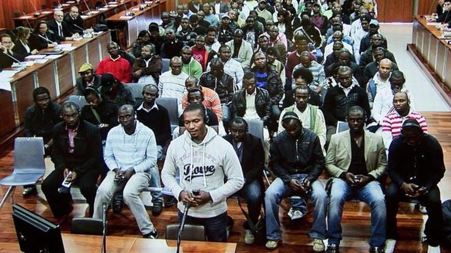 Imagen del primer día de juicio del caso Nilo, que comenzó el 9 de noviembre de 2011.