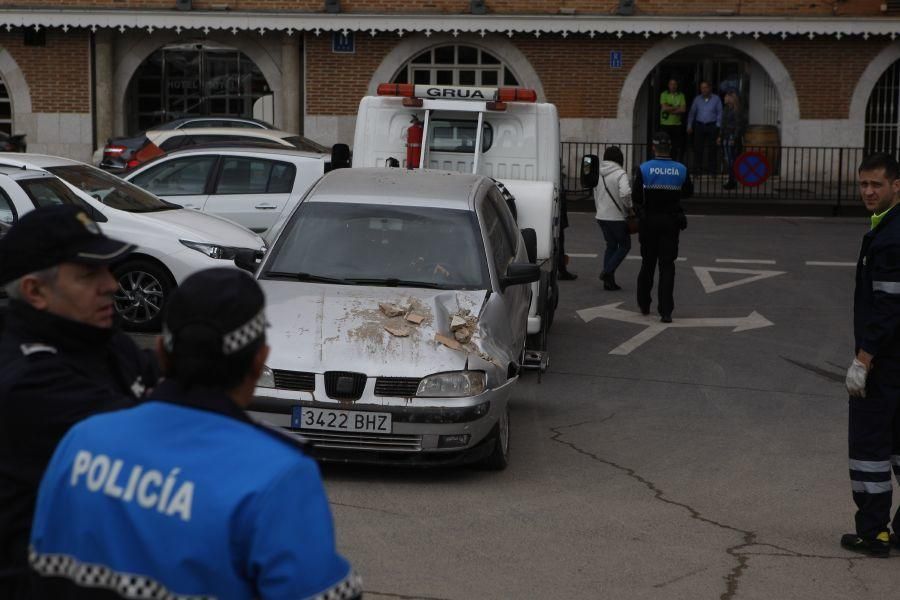 Derrumbe en plaza de la Puentica