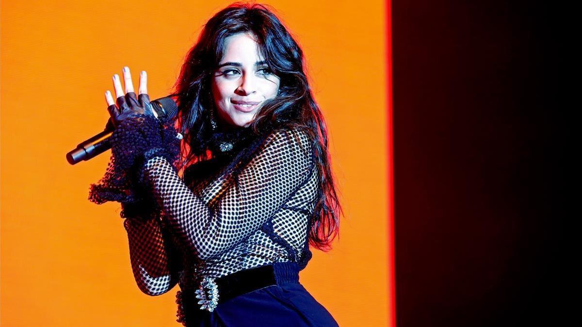 Camila Cabello, en su actuación del martes en el Sant Jordi Club