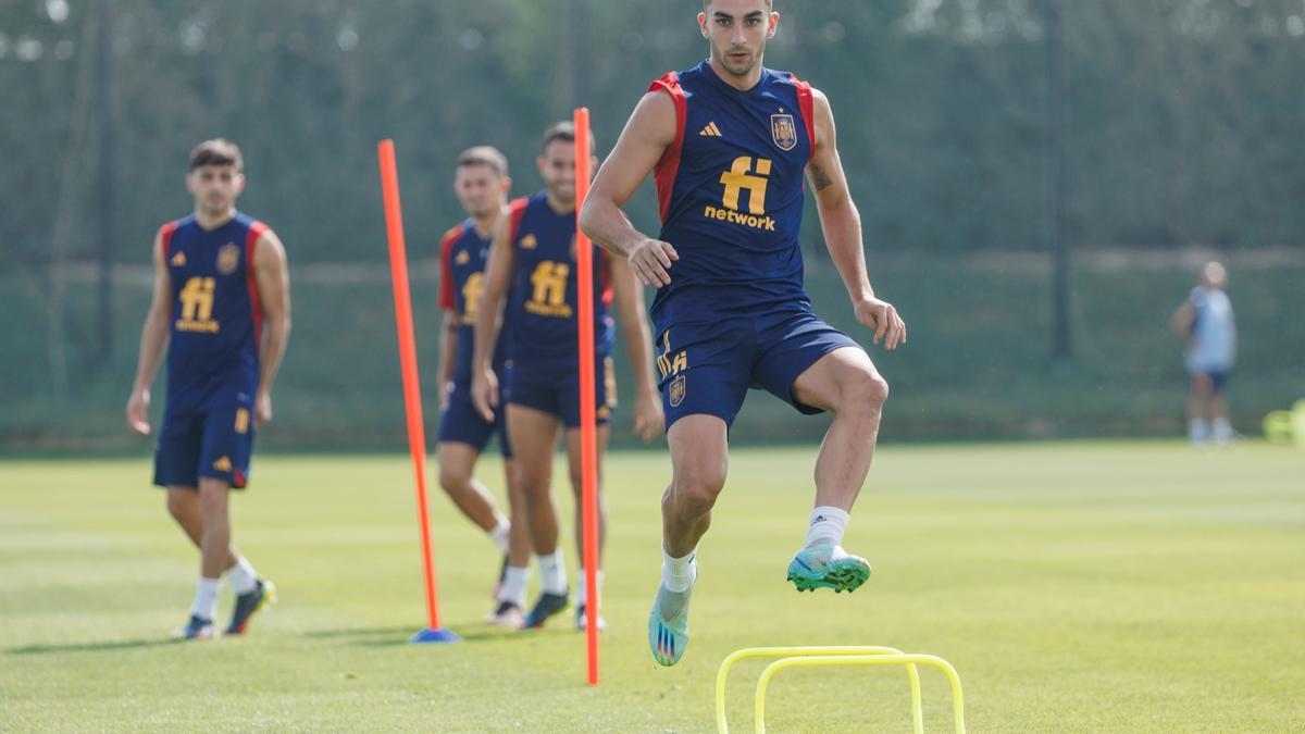 Ferran, en el entrenamiento