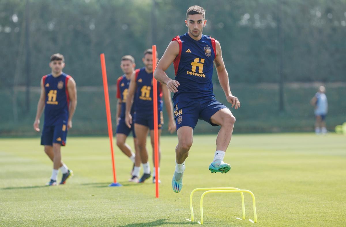 Ferran, en el entrenamiento