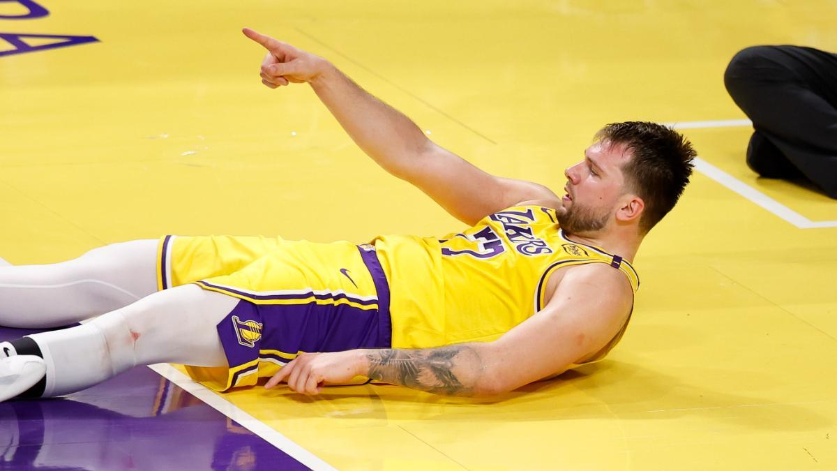 Luka Doncic durante el partido de este martes