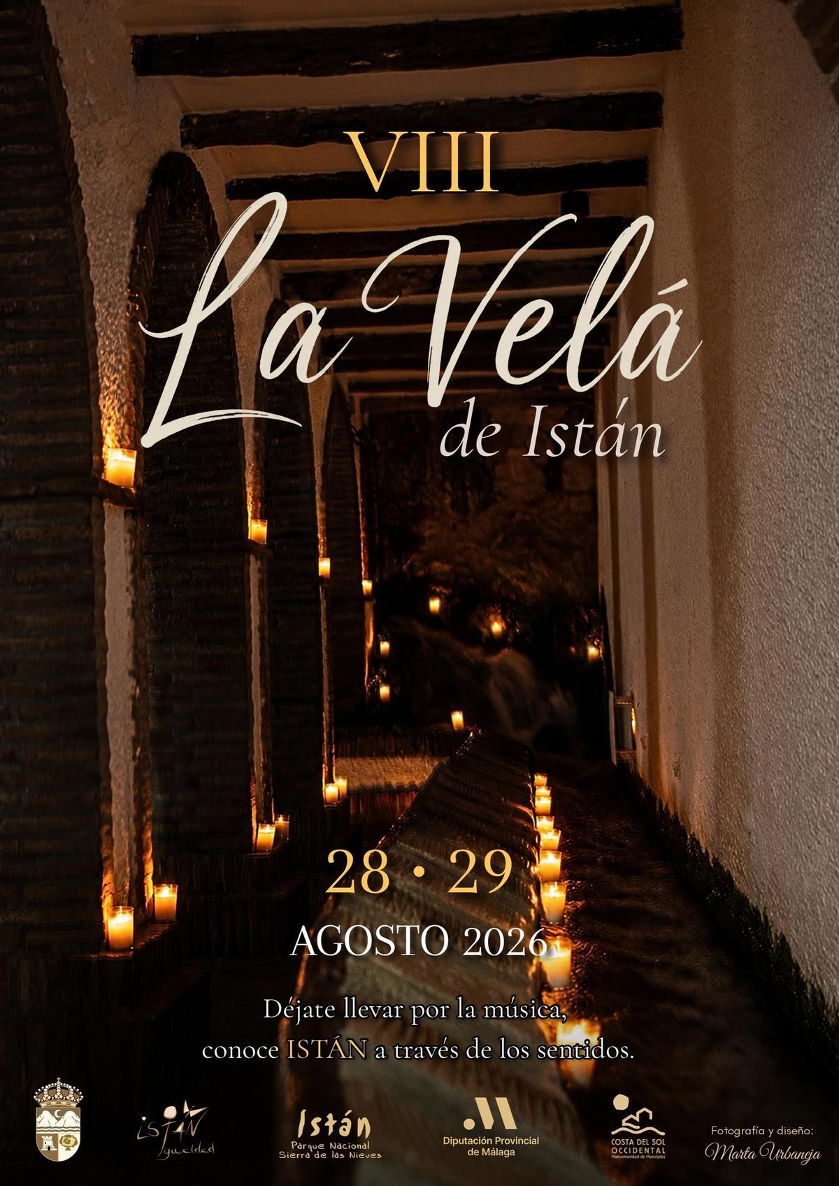 Cartel anunciador de La Velá 2026 en Istán.