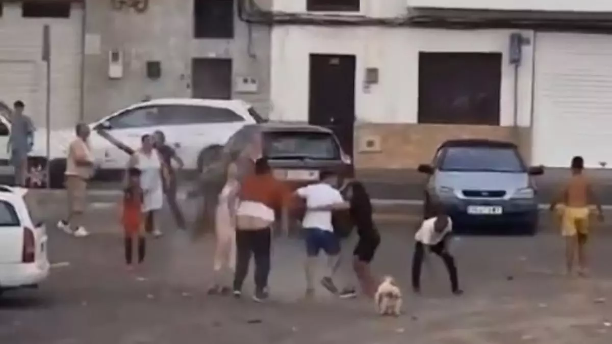 Pelea multitudinaria vecinal en Lanzarote
