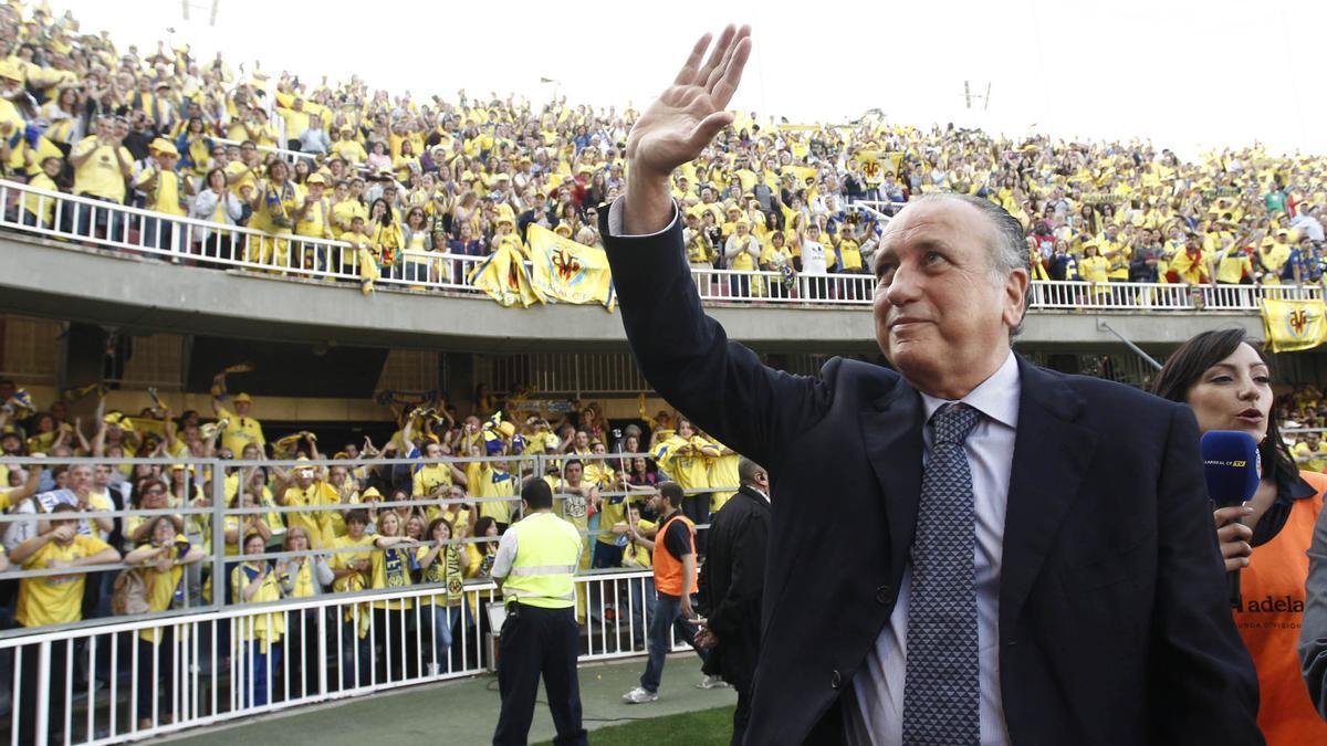 Fernando Roig agradeció el apoyo de la afición tras el partido.