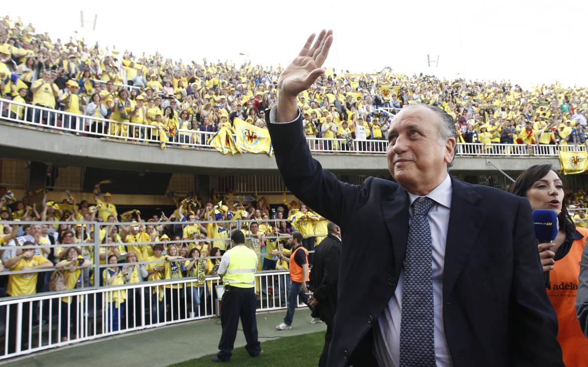 Fernando Roig agradeció el apoyo de la afición tras el partido.