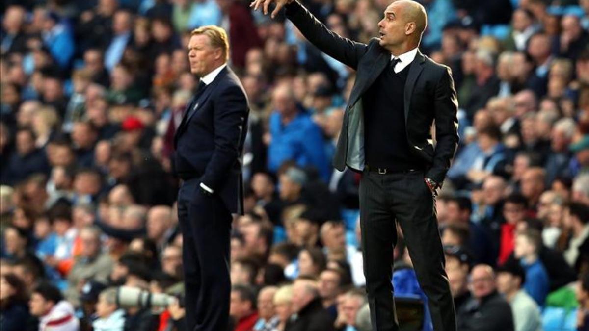 Koeman y Guardiola coincidieron por primera vez en la Premier League