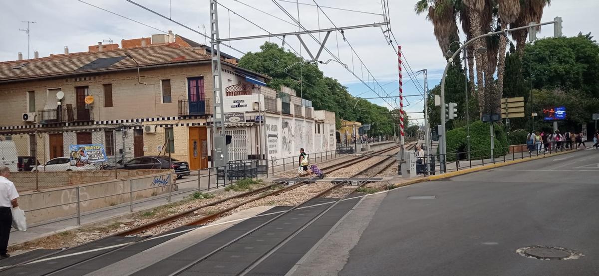 Paso a nivel de Burjassot.