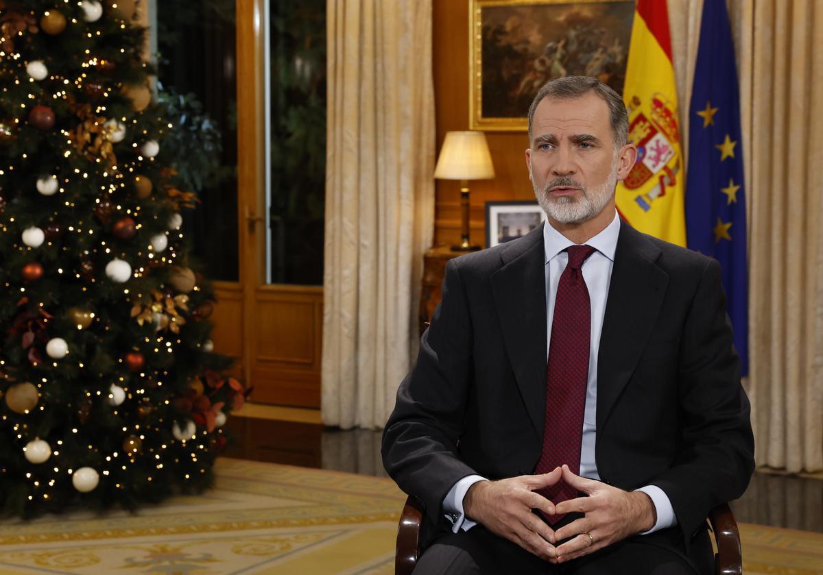 Felipe VI pronuncia su discurso de Nochebuena