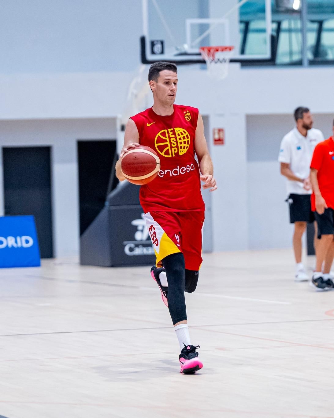 Primer entrenamiento con España de los jugadores del Valencia Basket