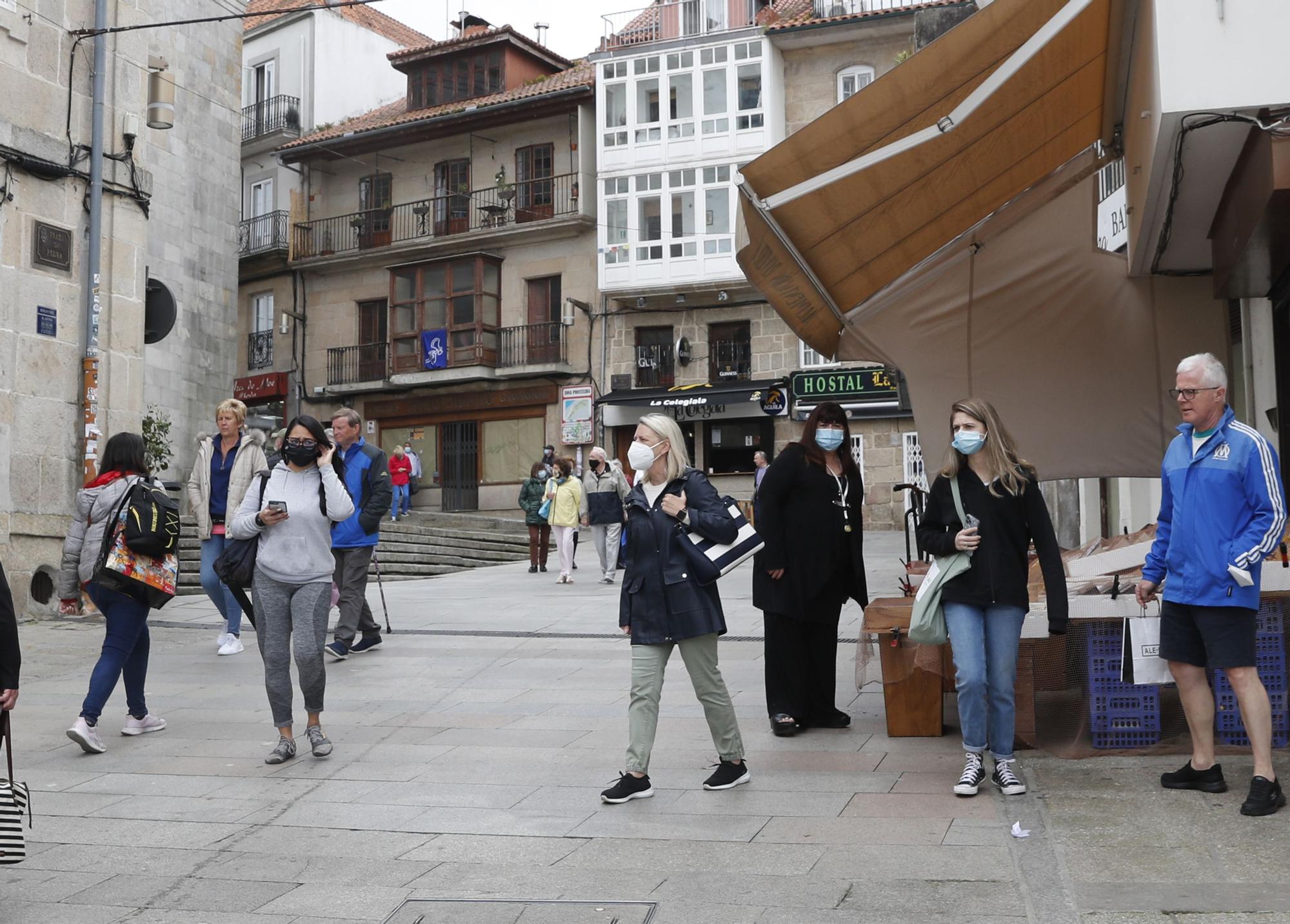 Ventura y Sky Princess llenan Vigo con la primera escala doble en tres años