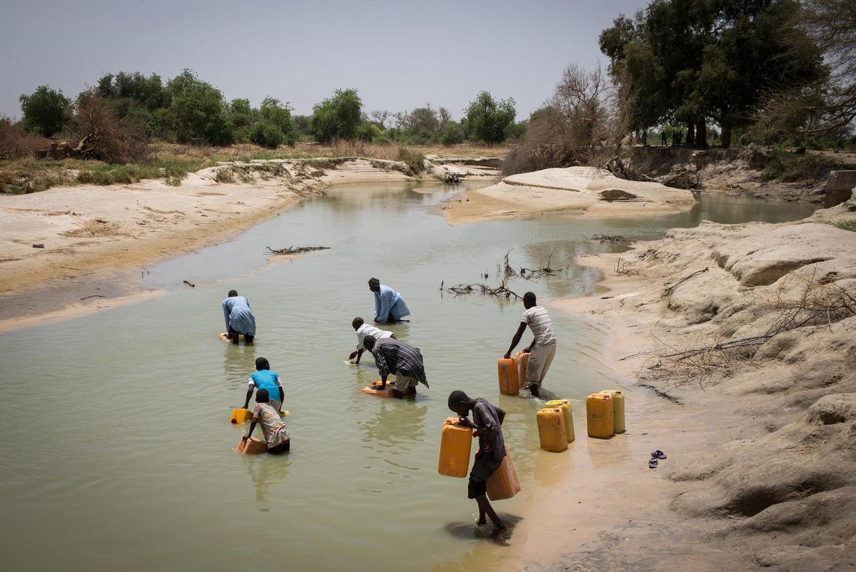 Afectados por la sequía en África
