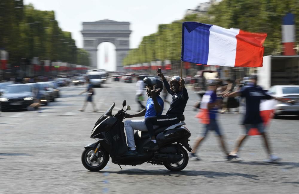 París vibra con la victoria de Francia en el Mundial