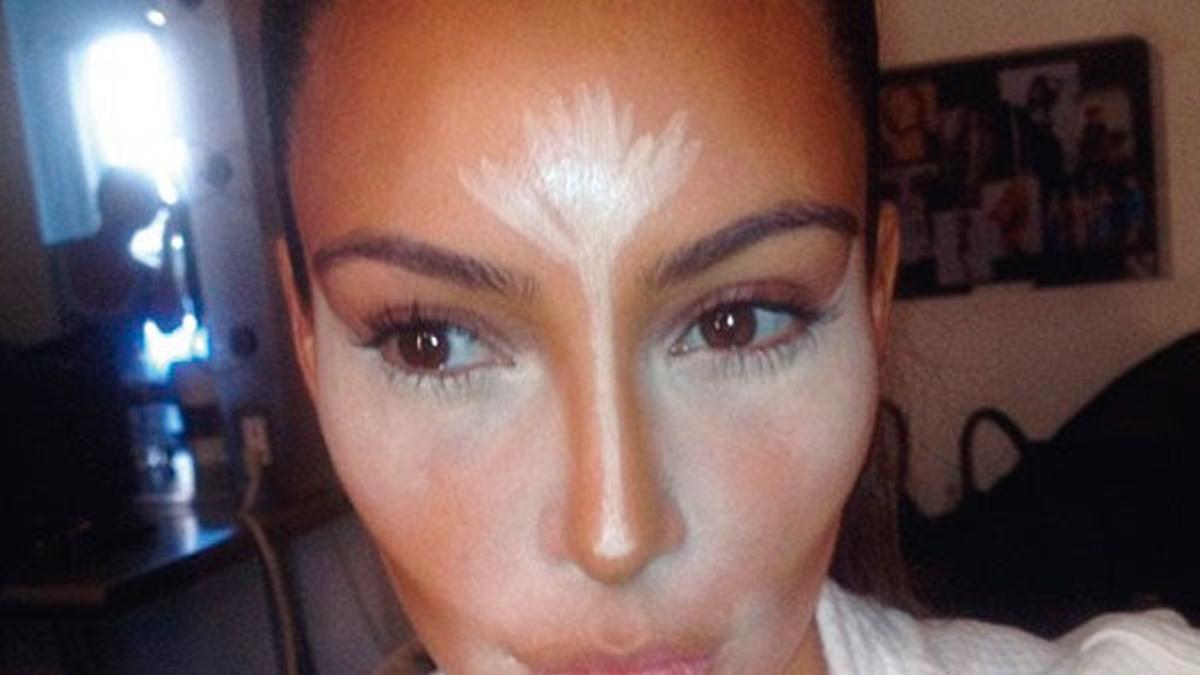 Contouring: kim kardashian