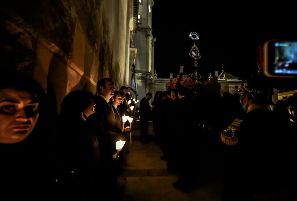 Semana Santa de Lorca 2022: Virgen de la Soledad del Paso Negro, iglesia y procesión