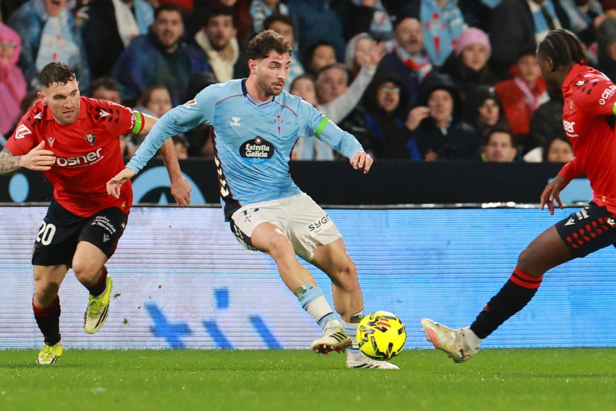 El Celta - Osasuna de la jornada 23 de LaLiga, en imágenes