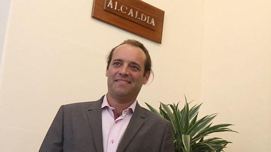 Juan Cassá en el Ayuntamiento de Málaga.