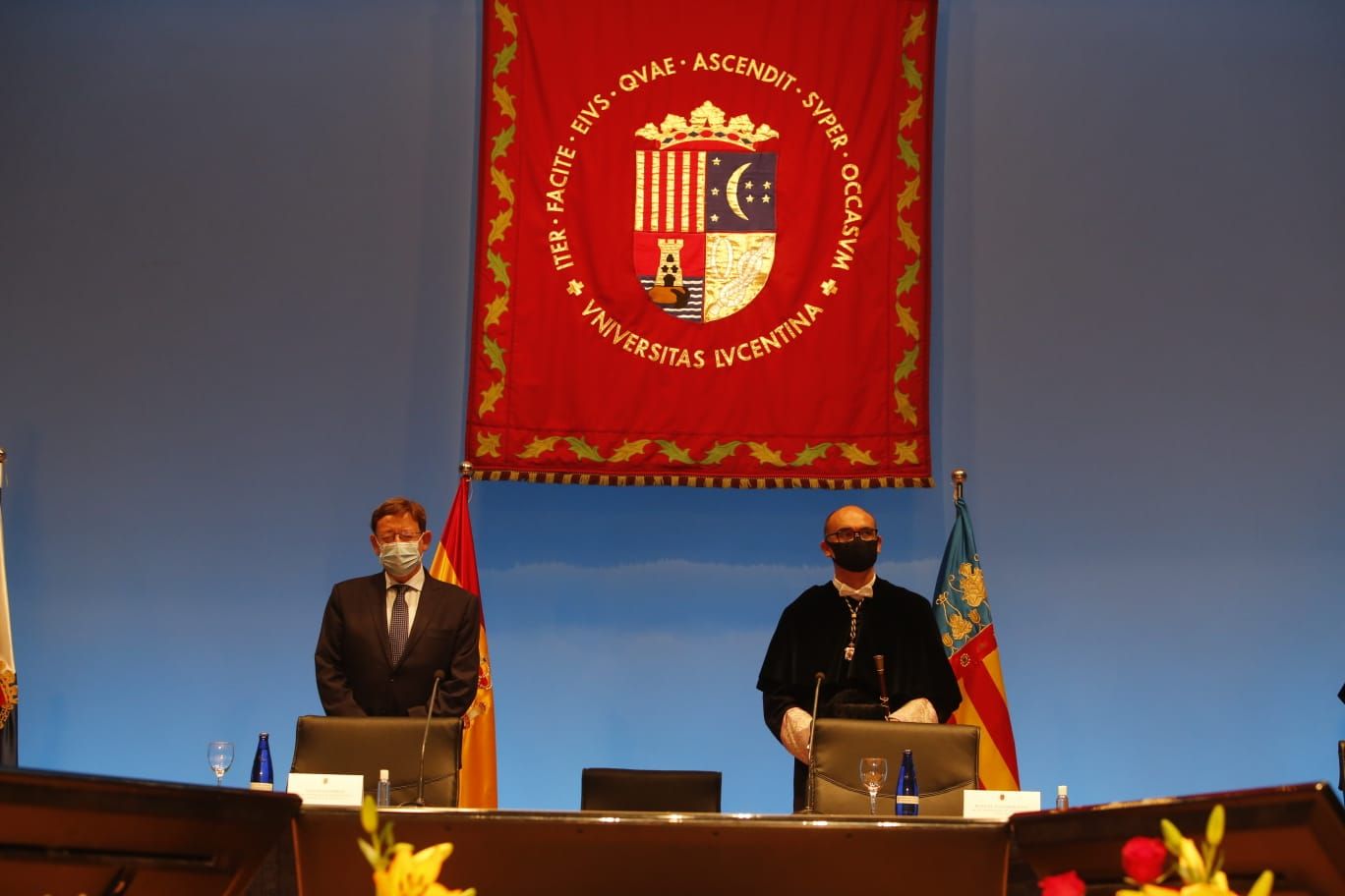 Ximo Puig asiste a la apertura del curso 2020-21 de la Universidad de Alicante