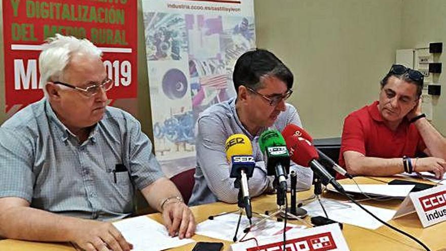 Javier Velasco, Gonzalo Díez y Antonio Salvador, ayer.