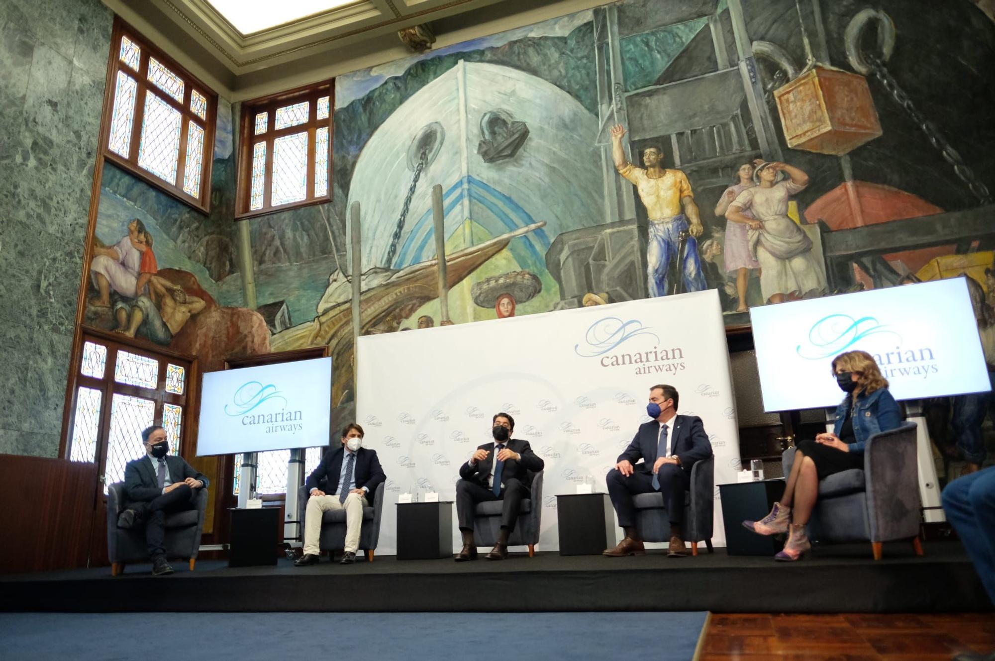 Presentación de la nueva aerolínea canaria