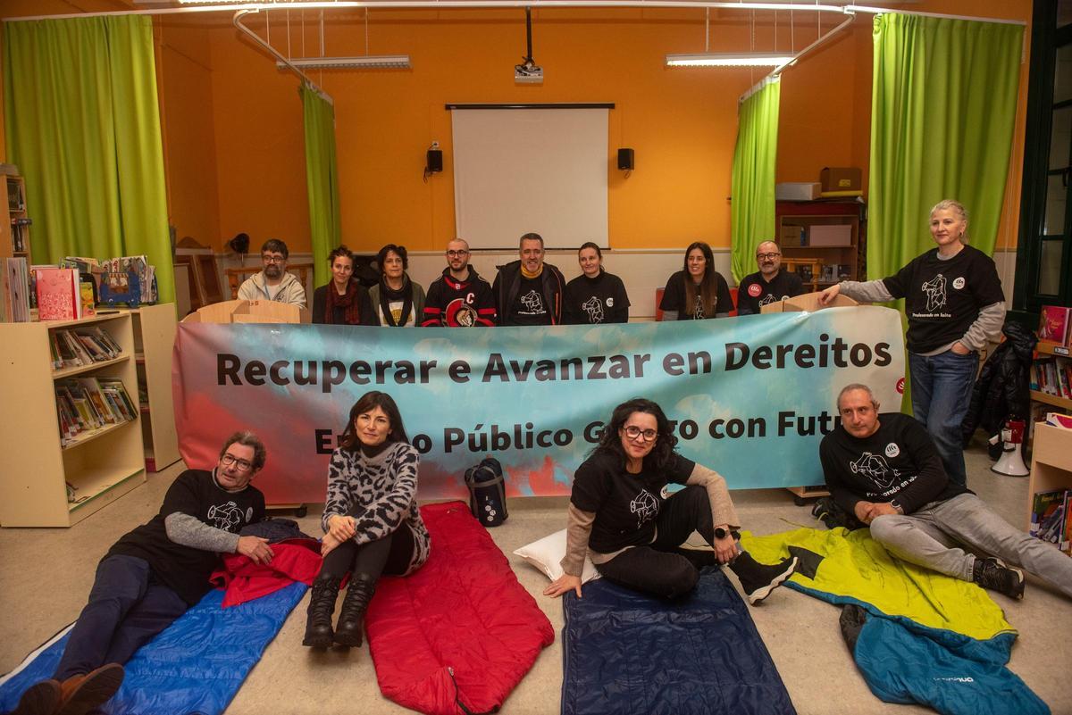 Encierro en el colegio Concepción Arenal de A Coruña: "El profesorado está harto"