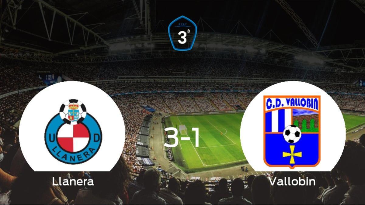 El Ud Llanera suma tres puntos a su casillero tras ganar al Vallobin CD (3-1)