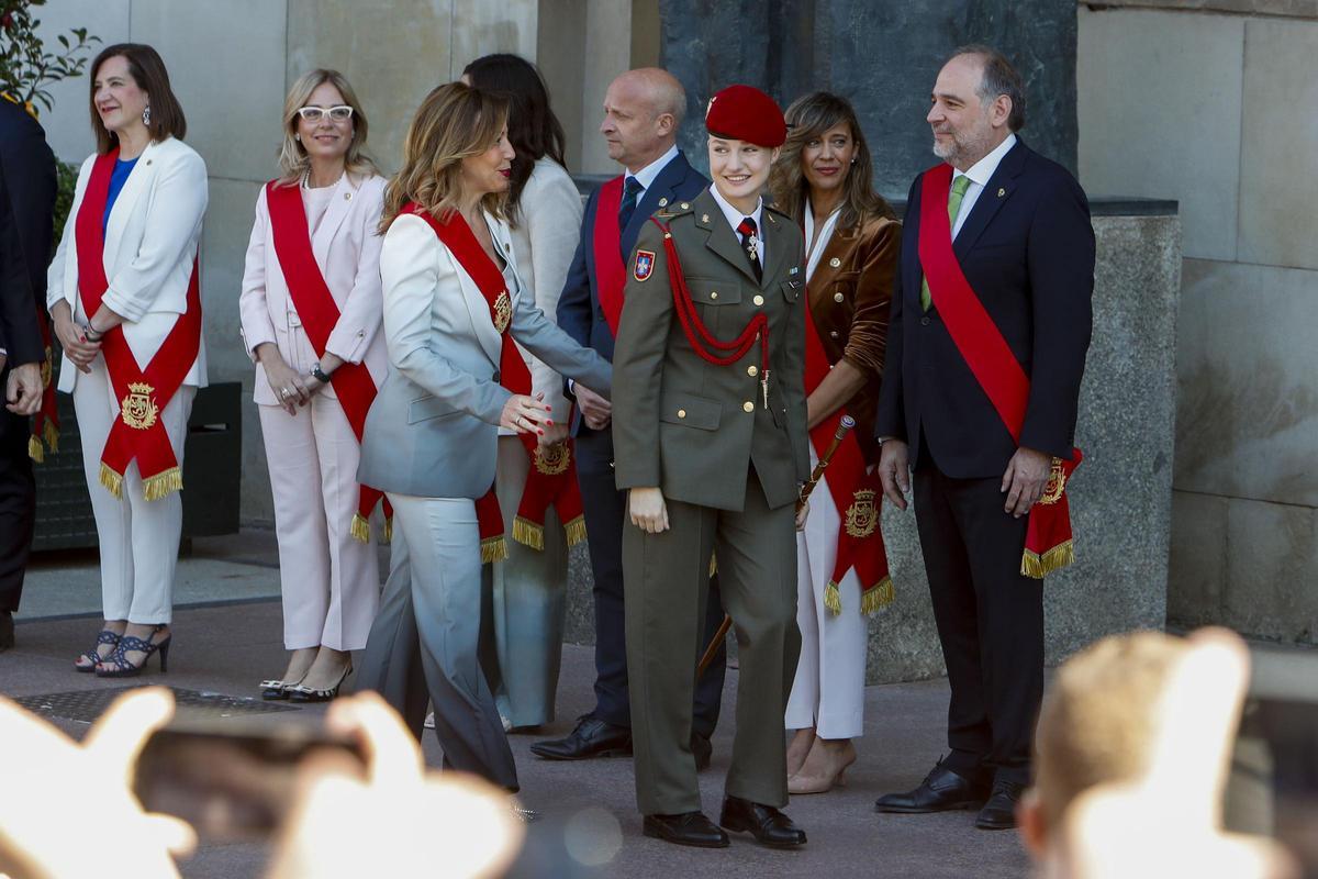 Leonor de Borbón, homenajeada en Zaragoza.