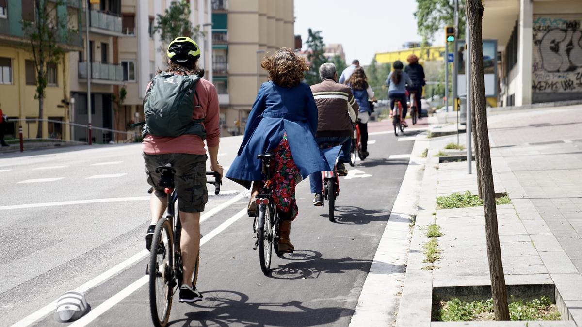 Carril bici ronda Guinardó