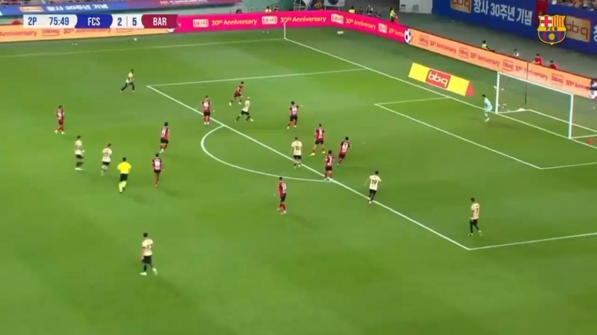 FC Barcelona - FC Seoul : El gol de Gavi