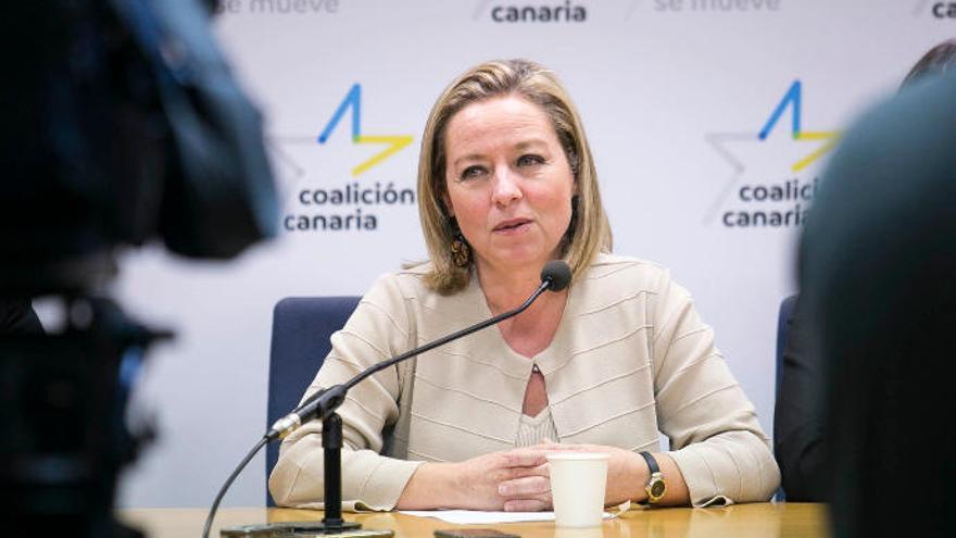 Ana Oramas, en un Consejo Político de CC.